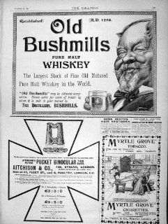 1896 Advertisement Bushmills Malt Whisky Binoculars   Prints