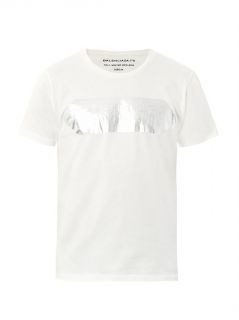 Foiled logo print T shirt  Balenciaga