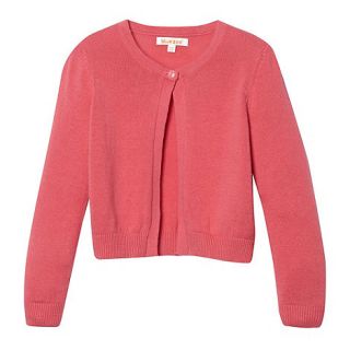 bluezoo Girls pink knitted cardigan