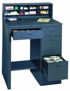 Edsal 660 Deluxe Shop Desk, Gray  Office Desks 