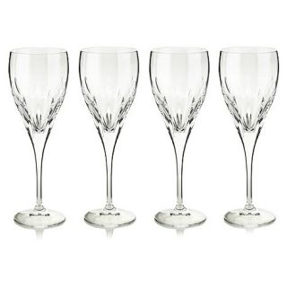 Set of four 24% lead crystal Amelia wine glasses