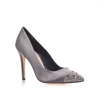 Carvela Pewter Lacey high heel pointy courts with stud detail