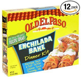 Old El Paso Dinner Kits, Enchilada Bake, 14.2 Ounce Boxes (Pack of 12)  Grocery & Gourmet Food
