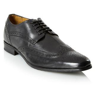 Henley Black Airsoft cushioned heel brogues