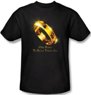 The Lord Of The Rings Trilogy One Ring To Rule Them All Movie Adult T Shirt Tee Clothing