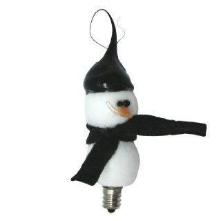 Vickie Jean's Creations 01412015   "Snowman Stacker w/ Body" Soft Tipped Silicone Candelabra Screw Base Light Bulb   Led Household Light Bulbs  