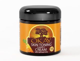 Okay Skin Toning Cream, Carrot, 4 Ounce  Body Gels And Creams  Beauty