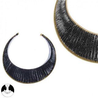 SG Paris Choker Gold Black Noir/Jet Necklace Choker Fabrics Winter Women Imperial Revival Fashion Jewelry / Hair Accessories Z Others Jewelry