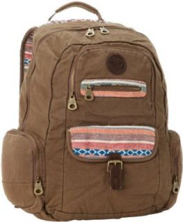 Roxy Juniors Ship Out Backpack, Brown, One Size Basic Multipurpose Backpacks Clothing