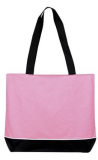 Over the Shoulder Tote with Zipper Pink Clothing