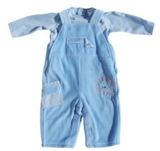 Minibasix Newborn Blue Cuddly Overall Set Clothing
