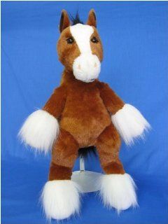 King Clydesdale Horse 16.5"  Make Your Own Stuffed Animal Kit w/ Backpack Toys & Games