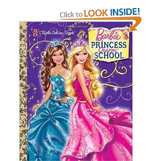 Princess Charm School (Barbie) (Little Golden Book) Mary Tillworth, Golden Books 9780375873614  Kids' Books