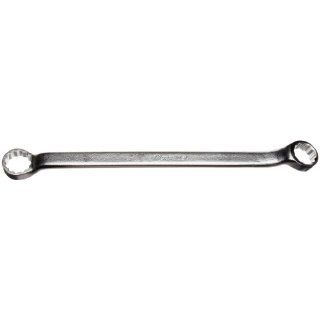 Martin 8725 Forged Alloy Steel 7/16" x 1/2" Opening Double Offset 45 Degree Long Pattern Box Wrench, 12 Points, 7 3/4" Overall Length, Chrome Finish Box End Wrenches