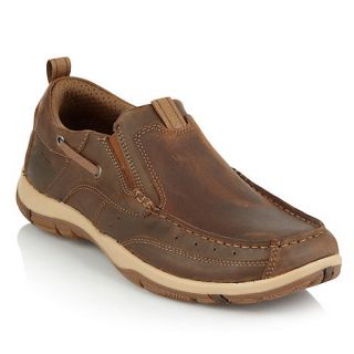 Skechers Brown Newman slip on boat shoes