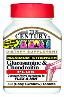 21st Century Glucosamine and Chondroitin, Plus Tablets, 60 Count Health & Personal Care