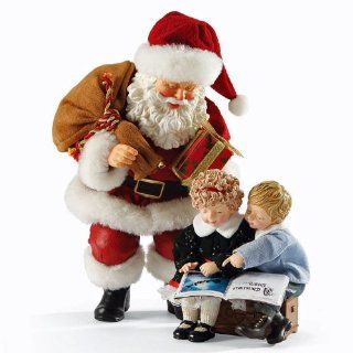Christmas Decoration   Possible Dreams Santa & Children Reading a Christmas Story   Once Upon A Time   Holiday Figurines