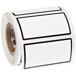 Brady CL 1429 619 BK Permanent Polyester Ls2000 Printer Labels , White With 1/16" Black Border (250 Labels per Roll, 1 Roll per Package)