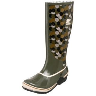 Sorel Women's Sorellington Graphic NL1621 Rain Boot,Mud/Crushed Berry,11 M US Shoes