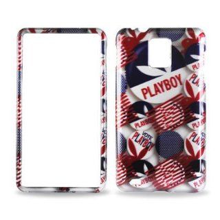 Playboy Bunny USA Flag Colors Samsung Infuse 4G I997 Snap on Cell Phone Case + Microfiber Bag Cell Phones & Accessories