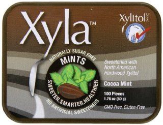 Ricochet Mints with Xylitol, Cocoa Mint, 100 Count Mints (Pack of 6)  Candy Mints  Grocery & Gourmet Food