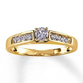 Kay Jewelers Previously Owned Ring 1/3 ct tw Diamonds 14K Yellow Gold Jewelry Products Jewelry