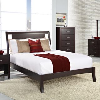 Floating Panel Queen size Sleigh Bed Domusindo Beds