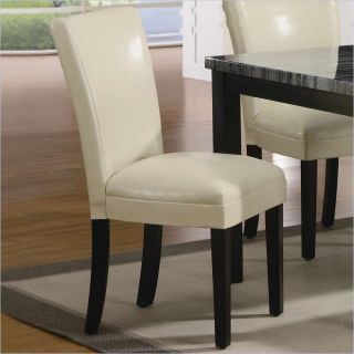 Coaster Carter Upholstered Dining Side Chair in Cream   102264