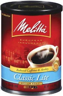 Melitta Classic Lite Medium Roast Ground Coffee, 11.5 Ounce Cans (Pack of 4)  Coffee Pods  Grocery & Gourmet Food