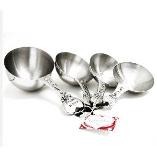 Ganz 4 Piece Stainless Steel Measuring Cups Set, Grapes Measuring Spoons Kitchen & Dining