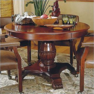 Steve Silver Company Tournament 48" Wood Round Casual Dining Table in Cherry Finish   TU5050TB KIT