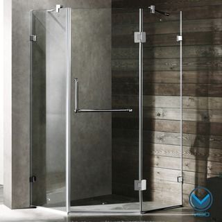 Vigo Frameless Neo Angle Clear Shower Enclosure (40 x 40) Vigo Shower Doors