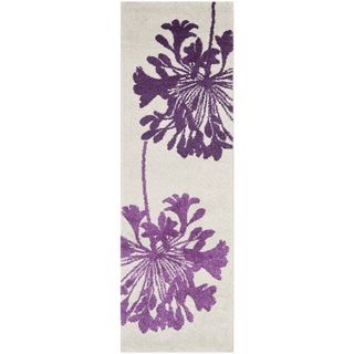 Safavieh Porcello Ivory/Purple Rug (2'4" x 6'7") Safavieh Runner Rugs