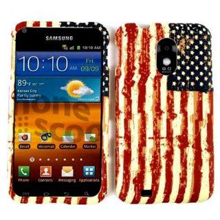 ACCESSORY MATTE COVER HARD CASE FOR SAMSUNG EPIC 4G TOUCH D710 PROUD AMERICAN USA FLAG Cell Phones & Accessories
