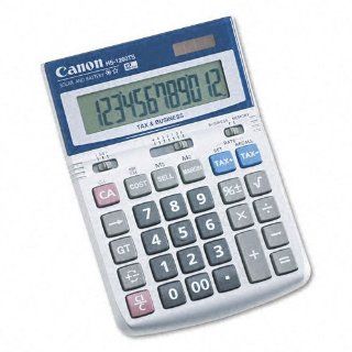 Canon Products   Canon   HS 1200TS Compact Desktop Calculator, 12 Digit LCD   Sold As 1 Each   Upright angled display provides maximum viewing comfort of the large easy to read numbers.   Display indicates the operation symbol during a calculation and equa