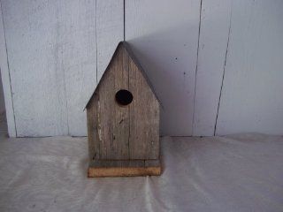 Amish Country Collectible A frame Barnwood Birdhouse. Old Barn Wood and Tin Provides a Heavenly Home for Your Feathered Friends, While Enhancing Your Country Garden Decor. This Country Birdhouse Makes a Unique Gift Idea for a Bird Lover.  Home Decor Produ