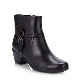 Clarks Black leather ankle boots