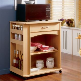 Nexera Delissio Microwave Cart in Natural Maple   597
