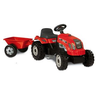 Smoby Smoby red voyager tractor & trailer