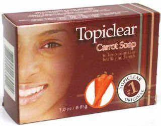 Topiclear Carrot Soap. 3.0oz [Misc.]  Beauty  Beauty