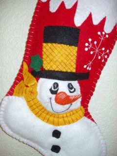 Personalized Handmade 16" Christmas Stocking Snowman  Other Products  