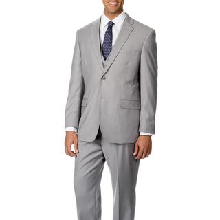 Caravelli Italy Men's Light Grey Vested 2 button Suit Caravelli Suits