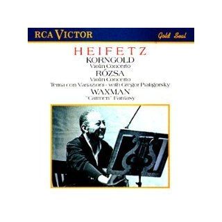 Korngold Violin Concerto / Rozsa Violin Concerto; Tema con Variazioni / Waxman Carmen Fantasy Music