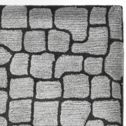 Handmade Terra Grey New Zealand Wool Rug (2'6 x 12') Safavieh Runner Rugs