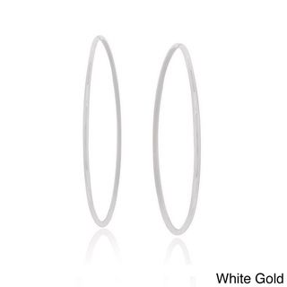 Mondevio 14k Gold 18mm Endless Diamond Cut Hoop Earrings Enduring Jewels Gold Earrings