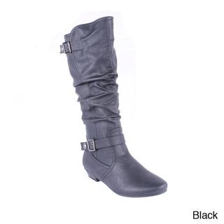 Blossom Women's 'Firenze 12' Slouchy Buckled Knee high Boots Blossom Boots