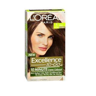 L'Oreal Excellence to Go 10 Minute Creme Colorant Medium Brown #5 Hair Color L'Oreal Hair Color