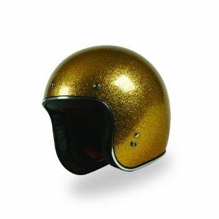 TORC (T50 Route 66) 3/4 Helmet with 'Super Flake' Graphic (Gold, Medium) Automotive