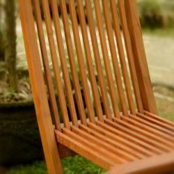 Foldable Teak Patio Chairs (Indonesia) (Set of 2) Patio Chairs