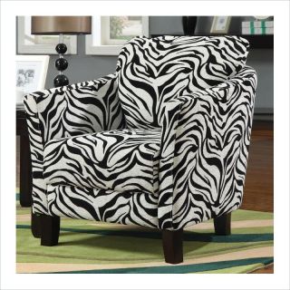 Coaster Club Chair in Zebra Print   900404